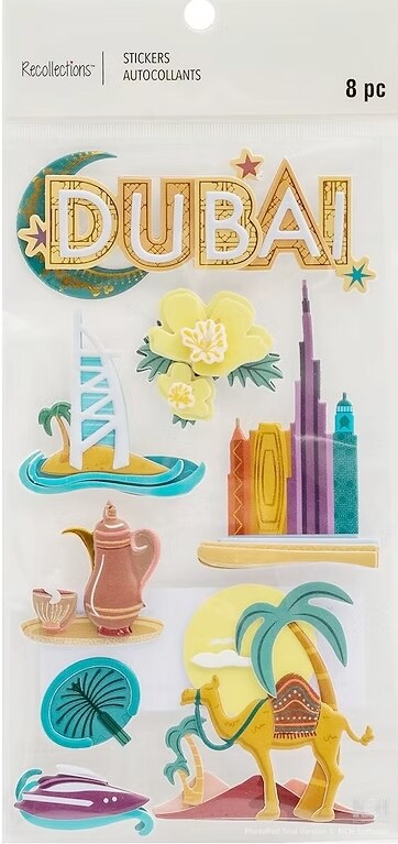 Recollections Dubai Dimensional Stickers - SCRAPBOOKFARE