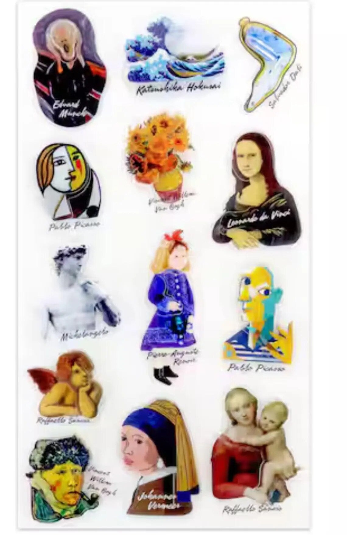 Recollections Famous Art Dimensional Stickers - SCRAPBOOKFARE