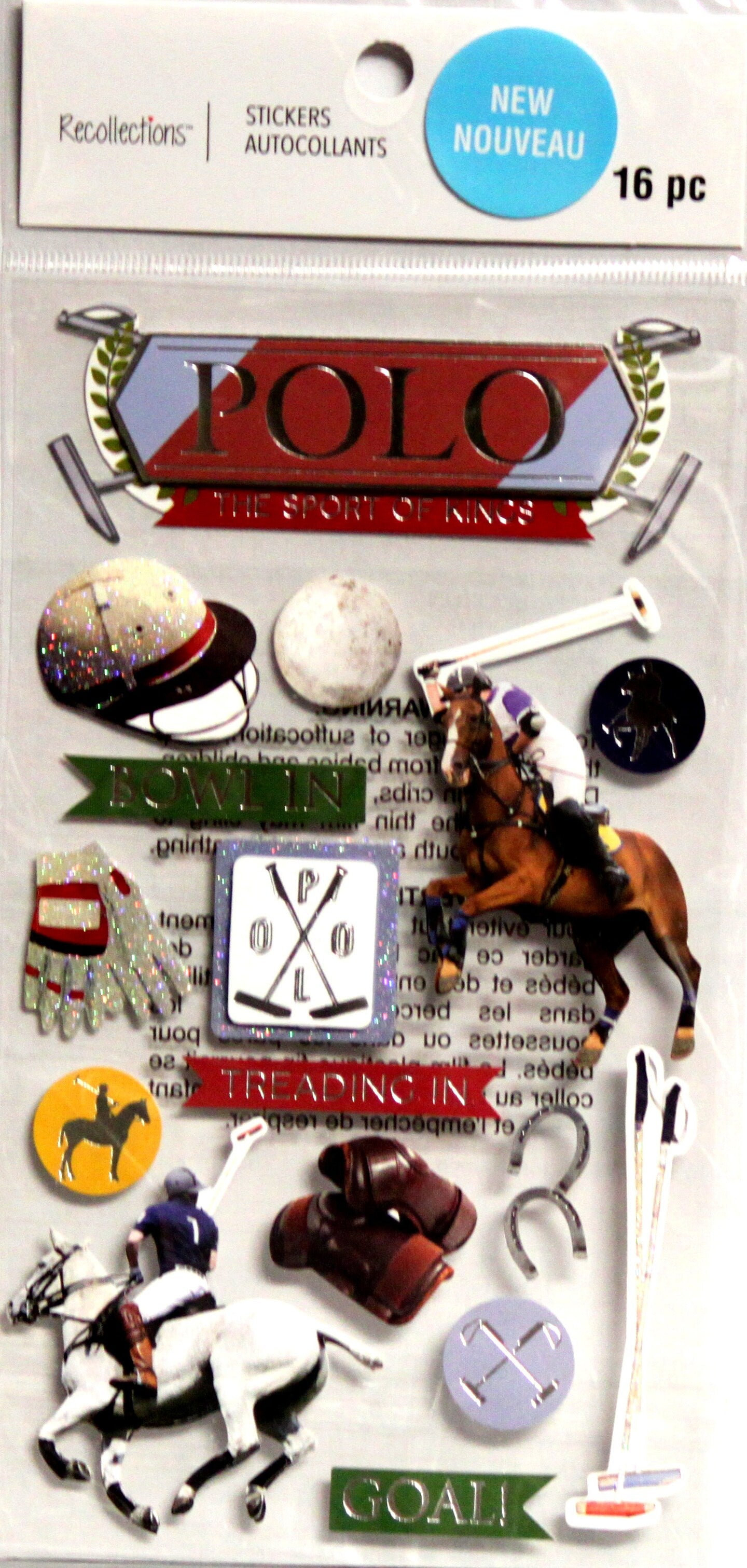 Recollections Polo Dimensional Stickers - SCRAPBOOKFARE