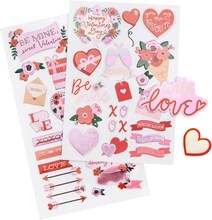 Recollections Valentine's Day Stickers Flip Pack - SCRAPBOOKFARE