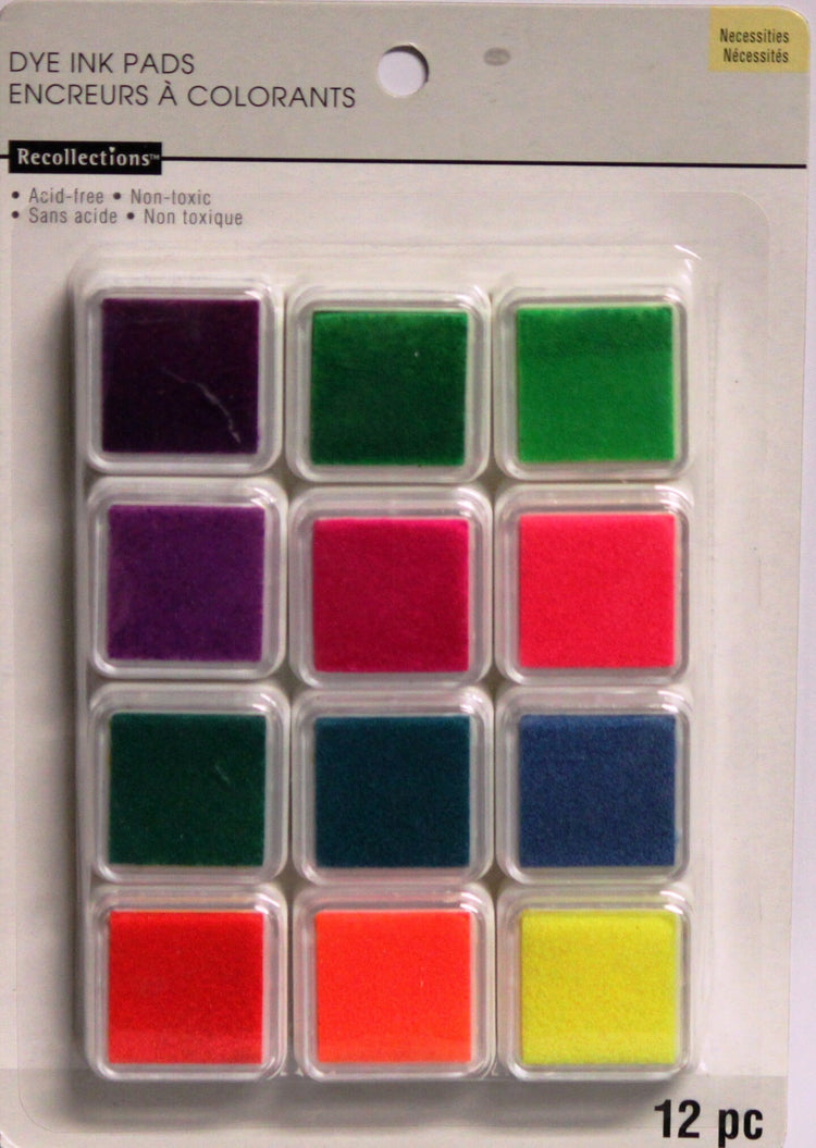 Recollections Dye Ink Pads Set-12 PC
