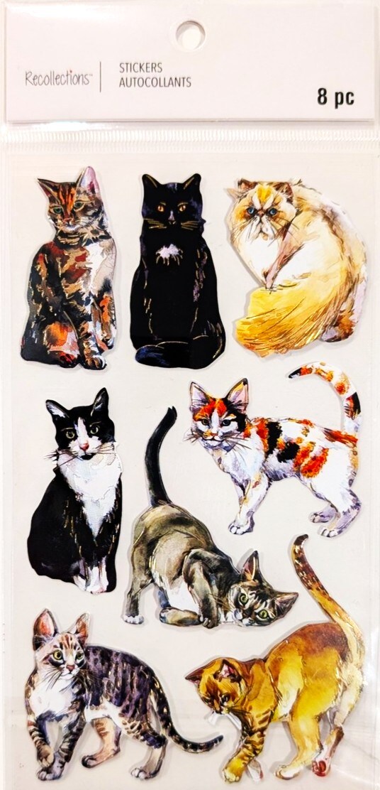 Recollections Cats Dimensional Stickers - SCRAPBOOKFARE