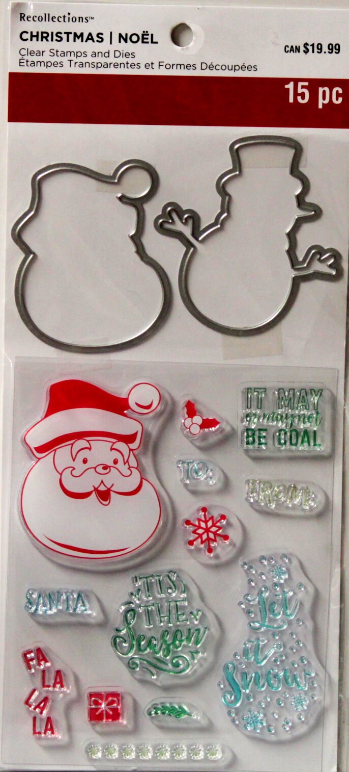 Recollections Christmas Clear Stamps And Dies Set - SCRAPBOOKFARE