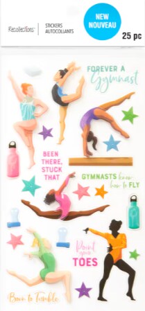 Recollections Gymnastics Dimensional Stickers - SCRAPBOOKFARE