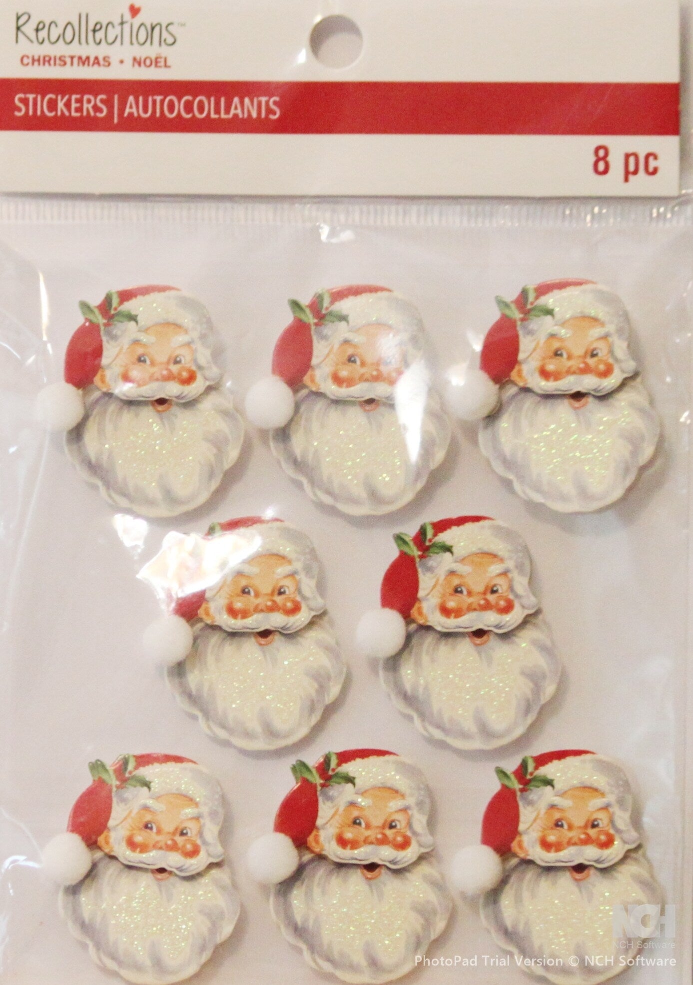 Recollections Santa Dimensional Stickers - SCRAPBOOKFARE