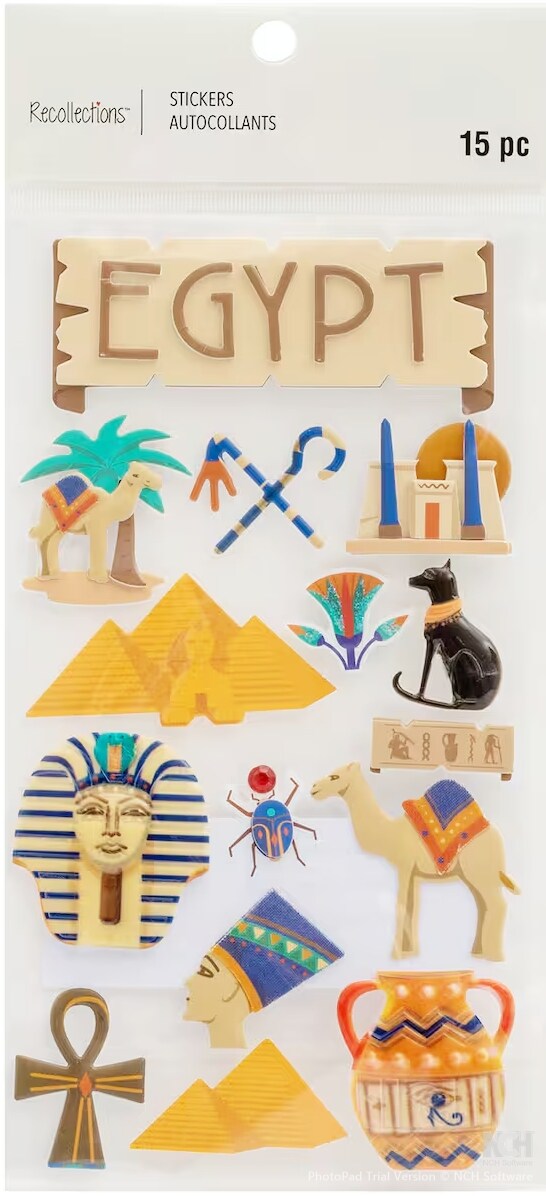 Recollections Egypt Dimensional Stickers - SCRAPBOOKFARE