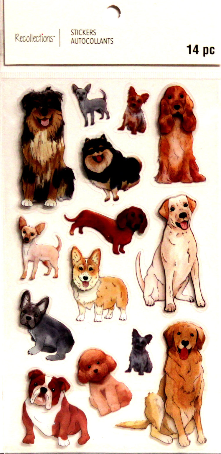 Recollections Dogs Dimensional Stickers - SCRAPBOOKFARE