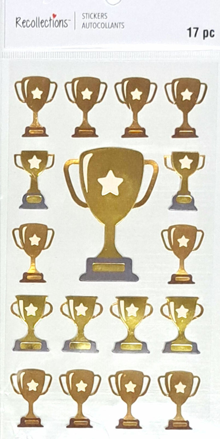 Recollections Player Trophies Dimensional Sticker - SCRAPBOOKFARE
