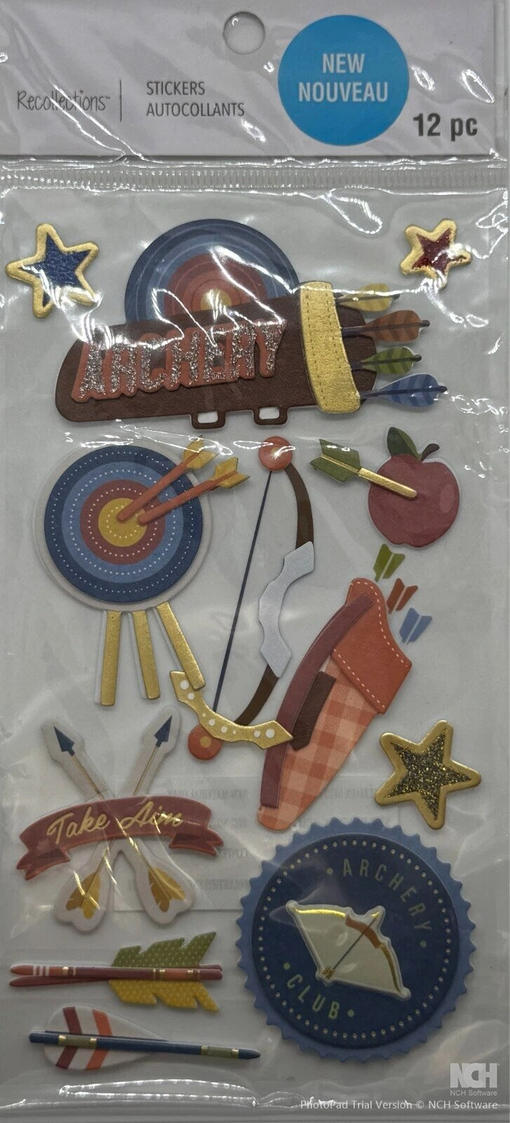 Recollections Archery Dimensional Stickers - SCRAPBOOKFARE