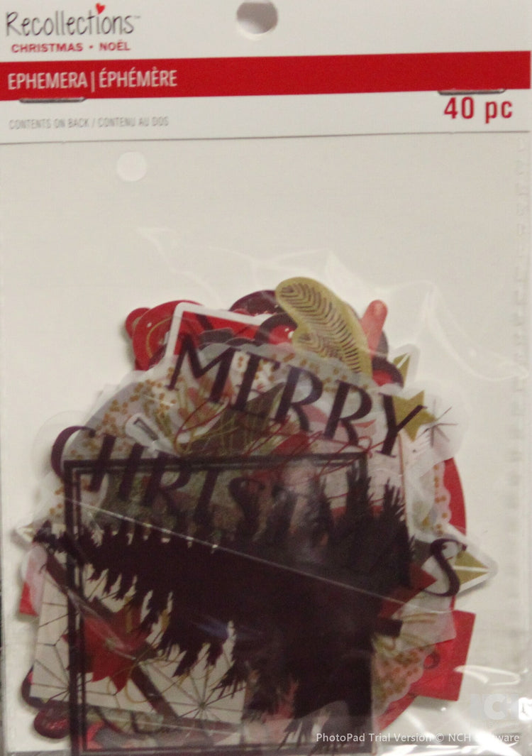 Recollections Christmas Ephemera - SCRAPBOOKFARE