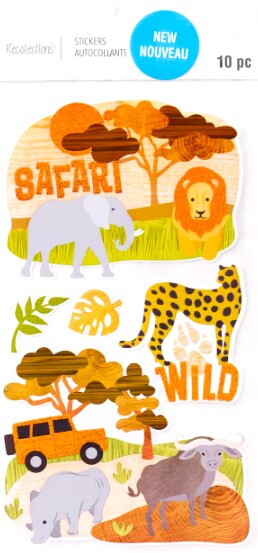 Recollections Safari Stickers - SCRAPBOOKFARE
