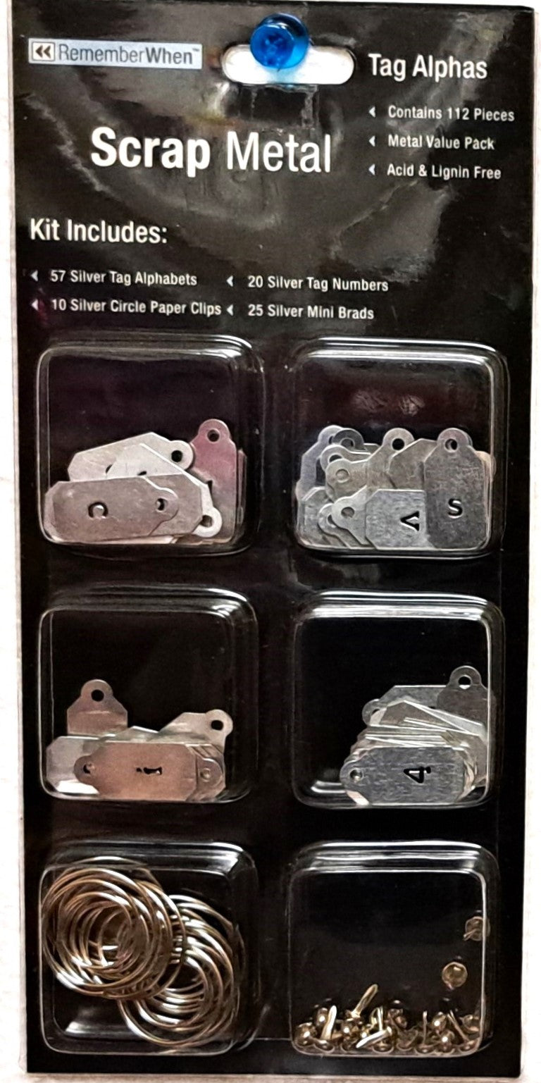 Colorbok Tag Alphas Scrap Metal Kit