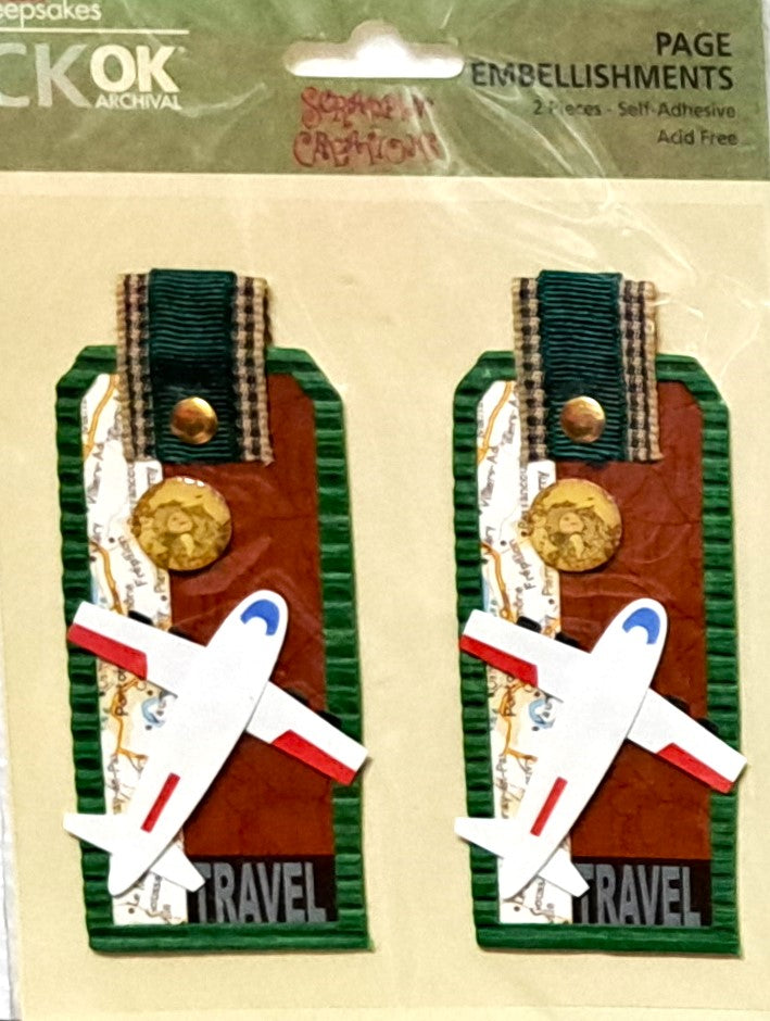 Creative Keepsakes Travel Tags Dimensional Stickers