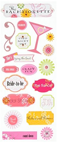 Me & My Big Ideas Mambi Sticks Bachelorette Chipboard Stickers