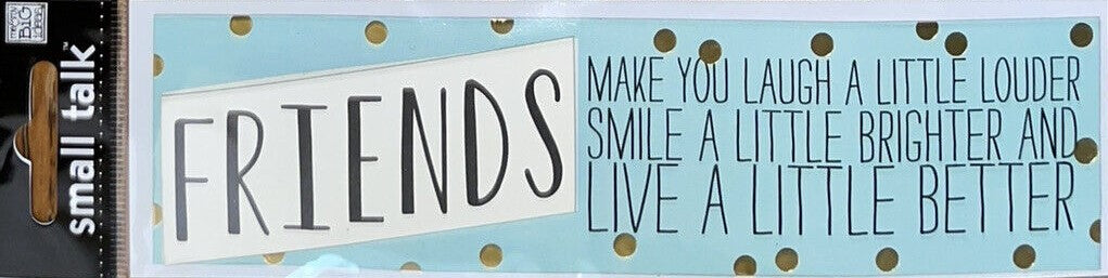 Me & My Big Ideas Small Talk Friends Dimensional Title Sticker