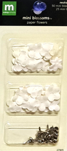 Making Memories Neutral Mix Mini Blossoms Paper Flowers