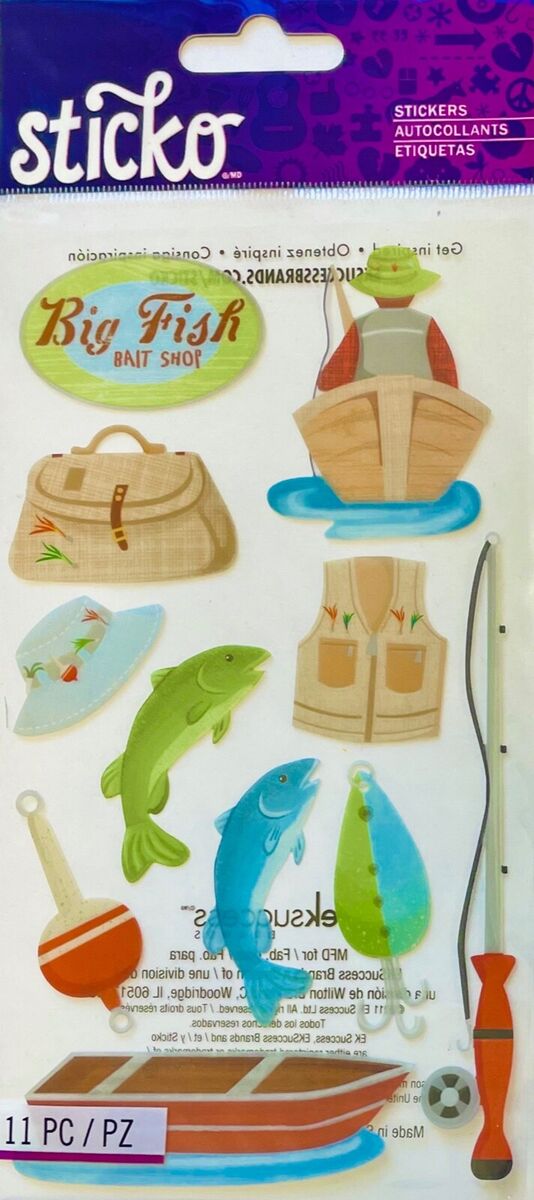 Sticko Fishing Flat Stickers
