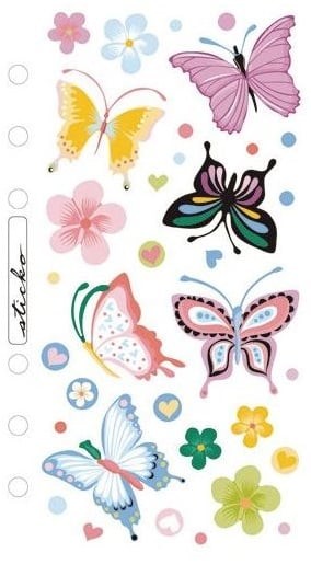 Sticko Whimsical Butterfly Flat Stickers