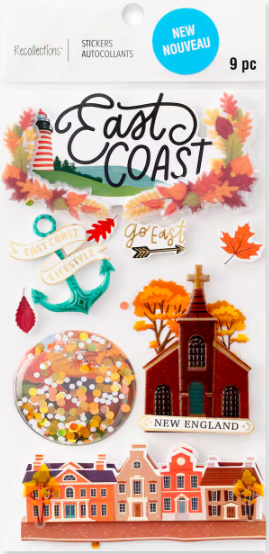 Recollections East Coast Dimensional Stickers