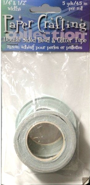 Paper Crafting Double Sided Bead & Glitter Glue Tape - SCRAPBOOKFARE