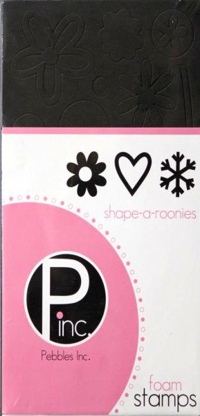 Pebbles Shape-A-Roonies Foam Stamps - SCRAPBOOKFARE