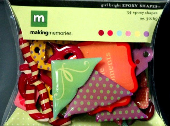 Making Memories Girl Bright Epoxy Shapes - SCRAPBOOKFARE