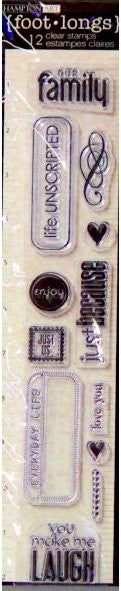 Hampton Art Family Foot Long Clear Stamps - SCRAPBOOKFARE