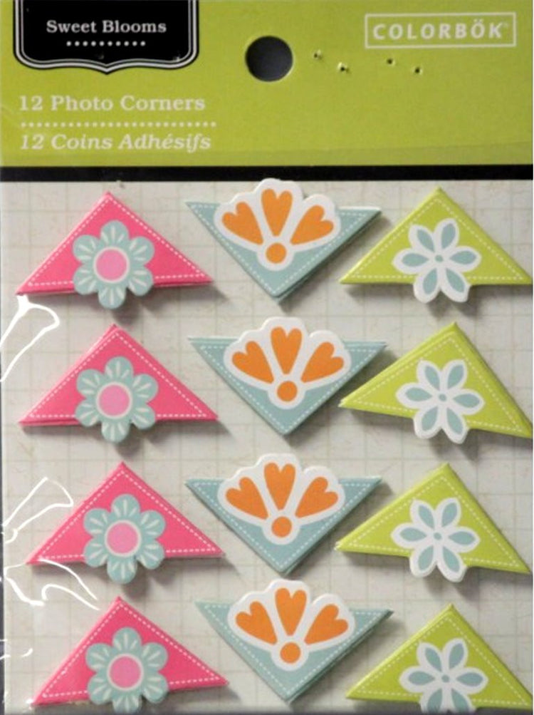 Colorbok Sweet Blooms Photo Corners - SCRAPBOOKFARE