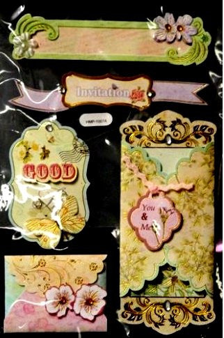 Special Moments Premium Wedding And Love Dimensional Stickers Embellishments