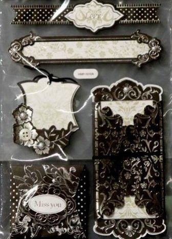 Special Moments Premium Wedding And Love Dimensional Stickers Embellishments