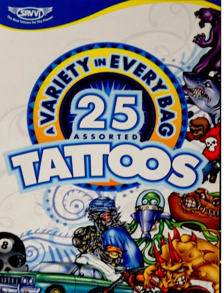 Savvi Temporary Tattoos Variety Pack - SCRAPBOOKFARE