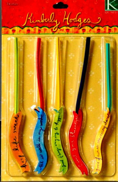K & Company Kimberly Hodges Banner Twisties Embellishments - SCRAPBOOKFARE