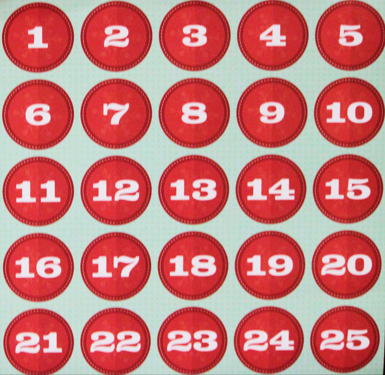 DCWV Christmas Countdown 12 x 12 Scrapbook Paper