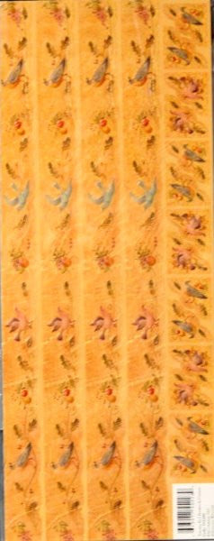 K & Company Brenda Walton Toscana Bird Borders & Corners Embossed Stickers - SCRAPBOOKFARE
