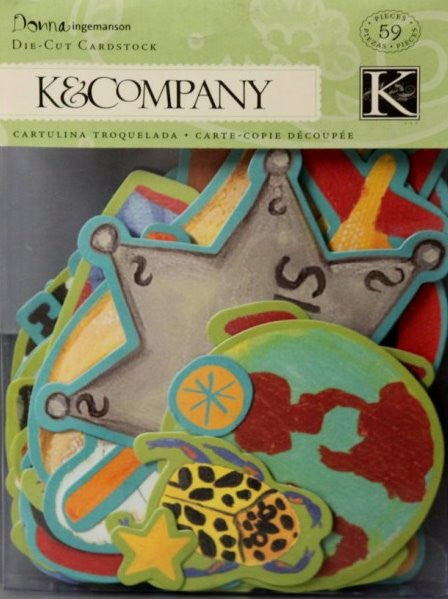 K & Company Donna Ingemanson Boy Die-cut Cardstock Embellishments - SCRAPBOOKFARE