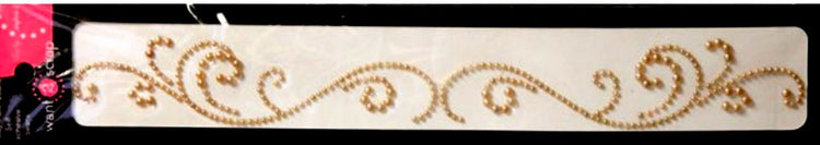 Spellbinders Want 2 Scrap Say it With Pearls LeCreme Finesse Swirls Self-Adhesive Pearls Embellishments
