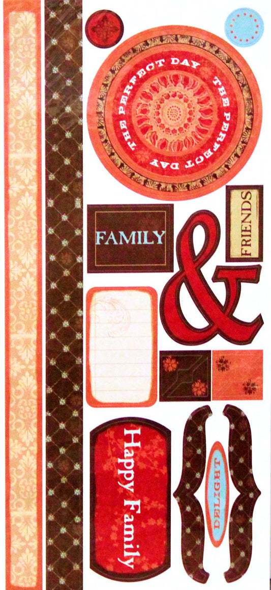 Deja Views Fall Cardstock Die-Cut Stickers