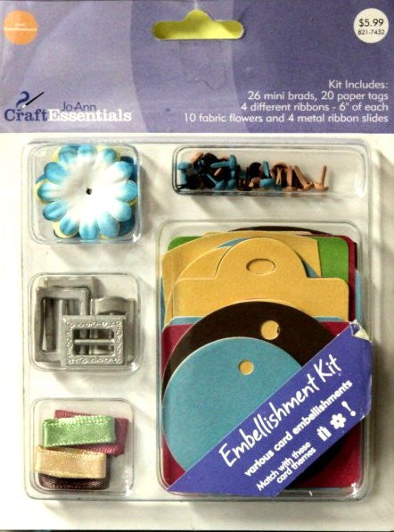 JoAnn Craft Essentials Card Embellishment Kit - SCRAPBOOKFARE
