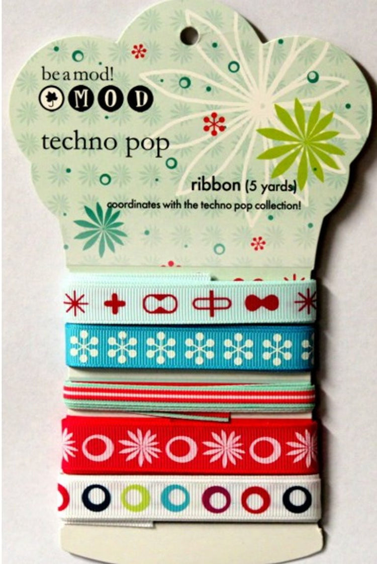 Autumn Leaves Techno Pop Mod Ribbon Pack - SCRAPBOOKFARE