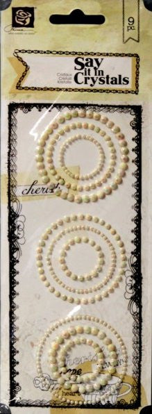 Prima Say It In Crystals Adhesive Crystals Embellishments - SCRAPBOOKFARE