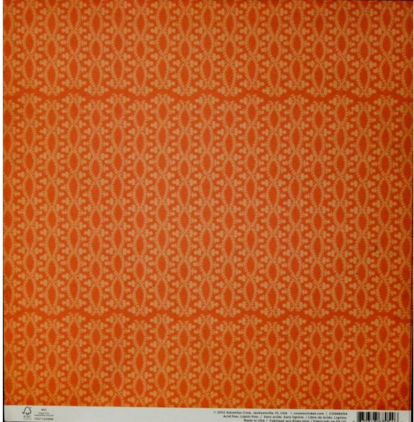 Cosmo Cricket Evangeline Dandelion Double-Sided Flat Floral Designer Scrapbook Paper - SCRAPBOOKFARE