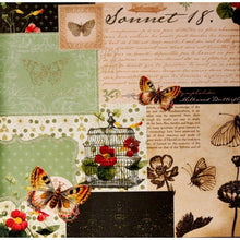 DCWV Botanical Collection 12 X 12 Botanical Heat Embossed Nature Specialty Cardstock Scrapbook Paper - SCRAPBOOKFARE