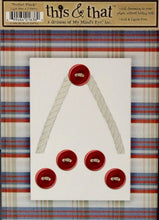 My Mind's Eye This & That Perfect Plaids Light Blue Die-cut Frame & Embellishments - SCRAPBOOKFARE