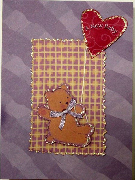 Scrapbookfare A New Baby Handmade Dimensional Greeting Card - SCRAPBOOKFARE