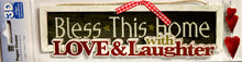 Paper House 3D Dimensional Bless This Home With Love & Laughter Stickers