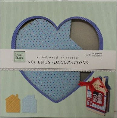 Heidi Grace Jumbo Shapes Chipboard House Scrapbook Album - SCRAPBOOKFARE