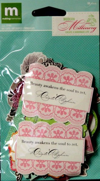 Making Memories Modern Millinery Die-Cut Accents Embellishments - SCRAPBOOKFARE