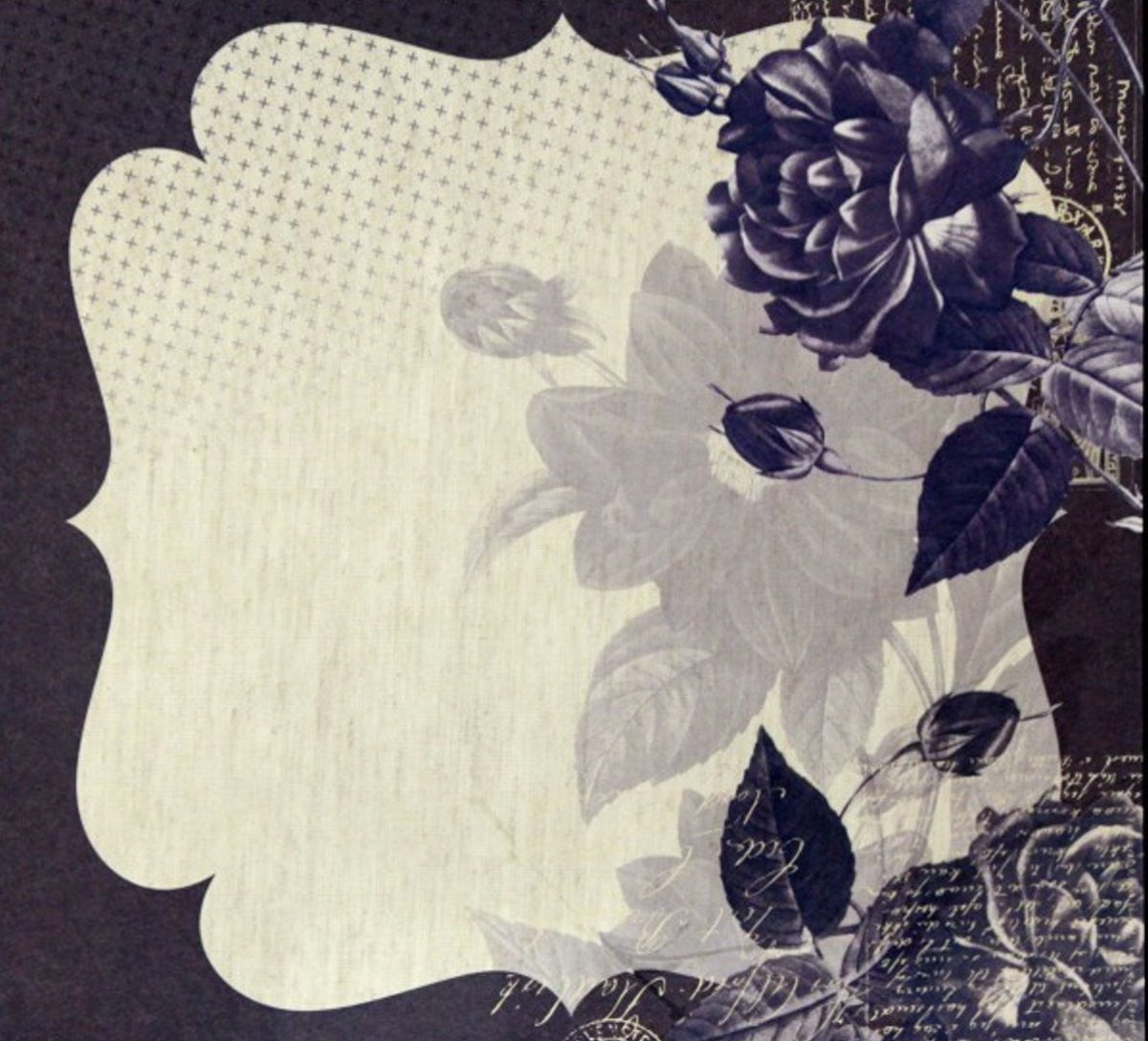 Me & My Big Ideas 12 x 12 Floral Heat Embossed Designer Cardstock Scrapbook Paper - SCRAPBOOKFARE