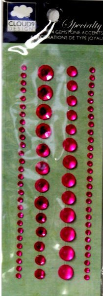 Cloud9 Design Specialty Self-Adhesive Pink Rhinestone Gems Embellishments - SCRAPBOOKFARE