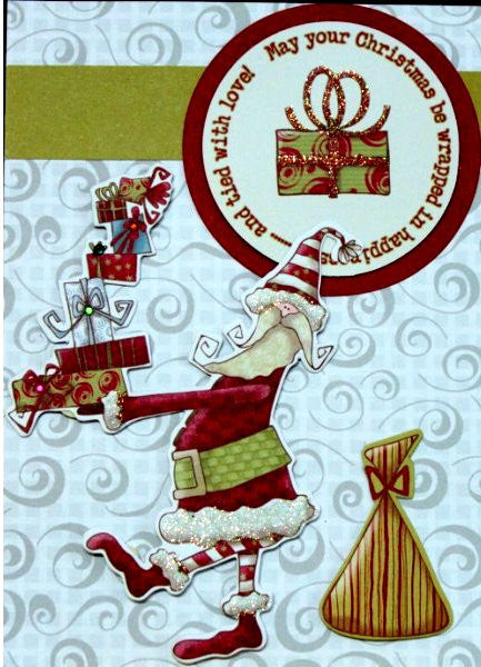 Scrapbookfare Handmade Dimensional Christmas Greeting Card